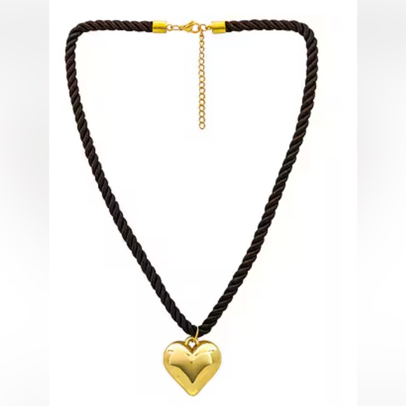 REVOLVE Jewelry - Heart Pendant Rope Necklace A950